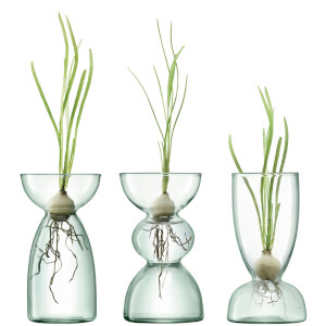 LSA Canopy Clear Trio Vase Set - 13cm