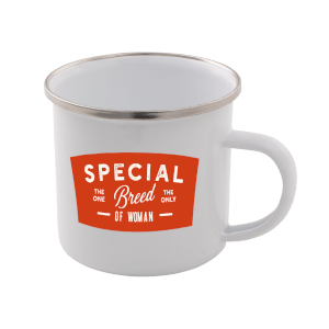 Special Breed Of Woman Enamel Mug – White