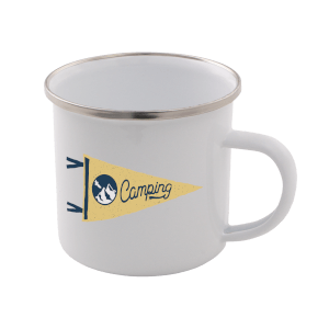 Camping Enamel Mug – White