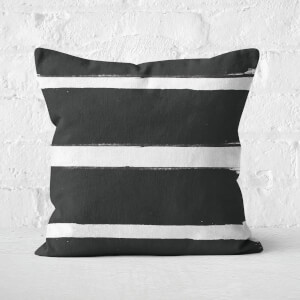 Thick Paintbrush Stroke Square Cushion