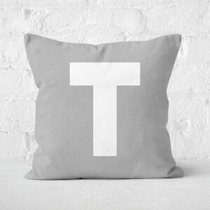 Letter T Square Cushion