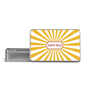 Happy Pills Metal Storage Tin