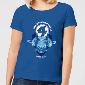 Marvel Fantastic Four Fantasticar Women's T-Shirt - Royal Blue
