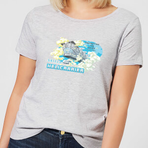 Marvel S.H.I.E.L.D. Helicarrier Mobile HQ Women's T-Shirt - Grey