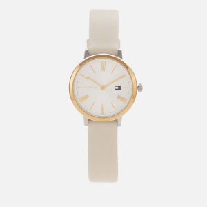 Tommy Hilfiger Women's Project Z Leather Strap Watch - Rou White