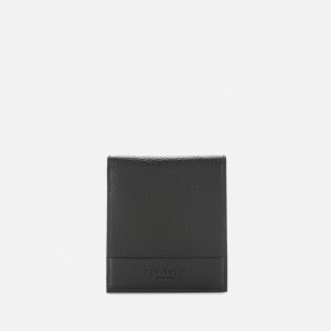 Ted Baker Men's Carabas Leather Bifold Wallet With Coin - Black