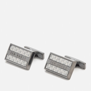 Ted Baker Men's Roosted Carbon Fibre Cufflinks - White