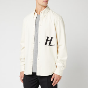 Helmut Lang Men's Hl Logo Denim Shirt - Ecru