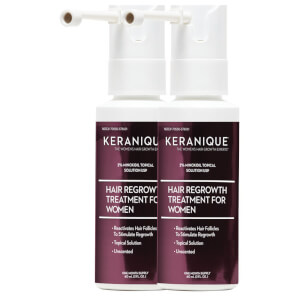 Keranique Dual Minoxidil 2% Spray Extended Nozzle (2 x 2 Pack)