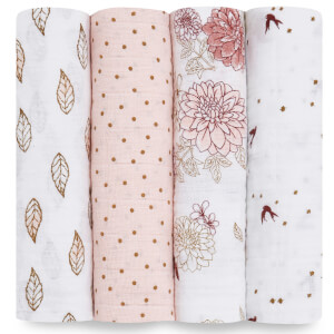 aden + anais Swaddles - Dahlias (4 Pack)
