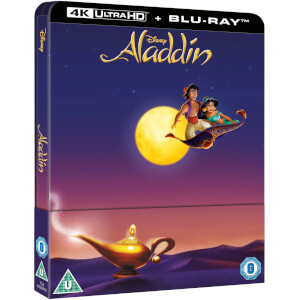 Exclusivité Zavvi: Steelbook Aladdin (Dessin Animé) – 4K Ultra HD (Blu-ray 2D Inclus)
