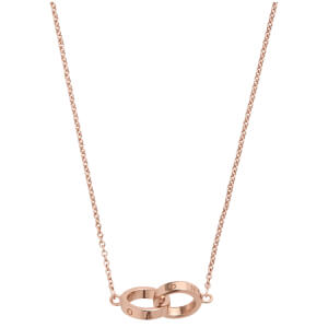 Olivia Burton Women's Interlink Chain Necklace - Rose Gold