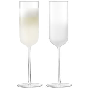 LSA Mist Champagne Flutes - 225ml (Set of 2)