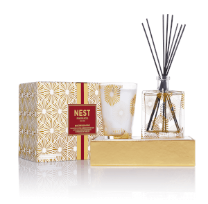 NEST Fragrances Festive Birchwood Pine Candle and Diffuser Set