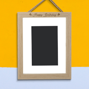 Happy Birthday Portrait Frame