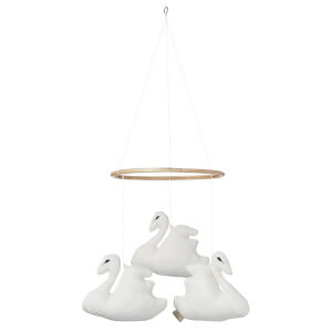 Cam Cam Swan Mobile - Off White