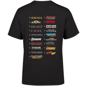 Marvel 10 Year Anniversary Line Up Men's T-Shirt - Black