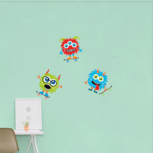 Skater Monster Pack 1 Wall Art Sticker Pack