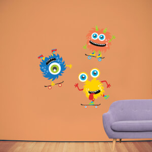 Skater Monster Pack 2 Wall Art Sticker Pack
