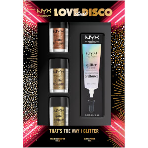 NYX Professional Makeup That's the Way I Glitter Gold Sparkly Christmas Gift Set