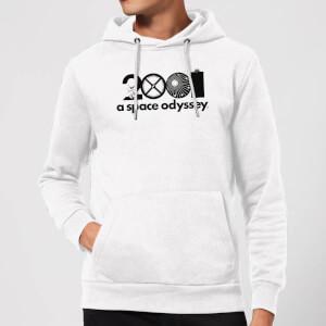 2001: A Space Odyssey Icon Logo Hoodie - White
