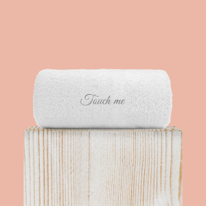 Touch Me Embroidered Hand Towel