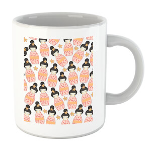 Orange Geisha Scattered Print Mug