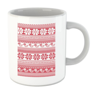 Floral Knitted Pattern Mug