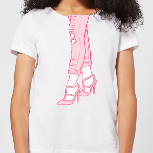Heels And Jeans Women's T-Shirt - White