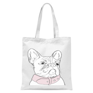 Frenchie Tote Bag - White