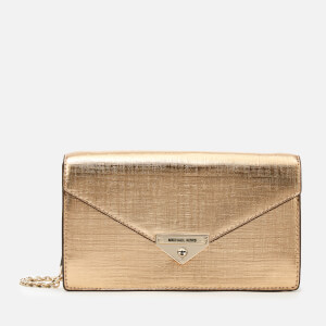 MICHAEL MICHAEL KORS Women's Grace Medium Envelope Clutch - Pale Gold
