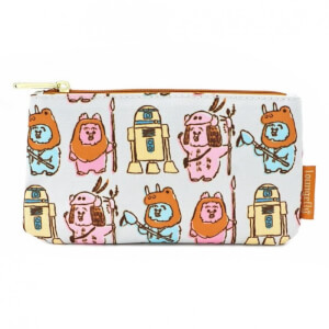 Loungefly Star Wars Pastel Ewok AOP Nylon Pouch