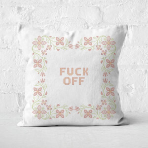F*ck Off Cross Stitch Square Cushion