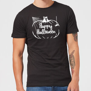 Happy Halloween Pumpkin Men's T-Shirt - Black