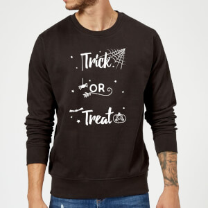 Trick Or Treat Spider Sweatshirt - Black