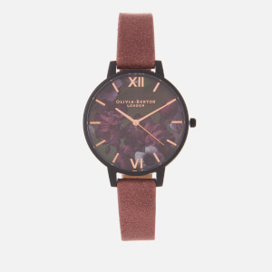 Olivia Burton Women's After Dark Floral Watch - Pink/Black