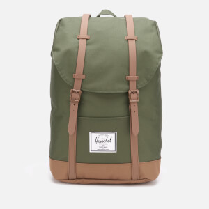 Herschel Supply Co. Men's Retreat Back Pack - Dark Olive/Saddle Brown