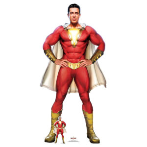 Shazam Cape Stylised (Zachary Levi) Life Size Cut-Out
