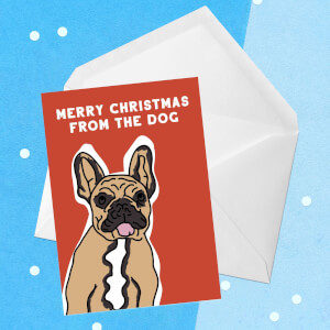 Merry Christmas From The Dog Greetings Card