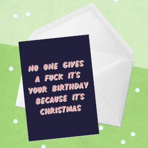 No One Gives A Fuck It's Your Birthday Greetings Card