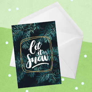 Let It Snow Greetings Card
