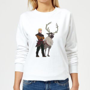 Frozen 2 Sven And Kristoff Women's Sweatshirt - White