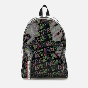 Tommy Jeans Women's Logo Tape Backpack - Black Print
