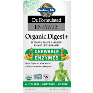 Enzymes Organic Digest+ - Tropical Fruit - 90 Chewables