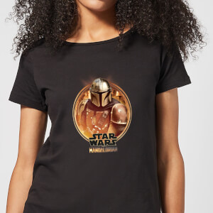 The Mandalorian Framed dames t-shirt - Zwart