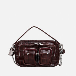 Núnoo Women's Helena Croco Cross Body Bag - Brown