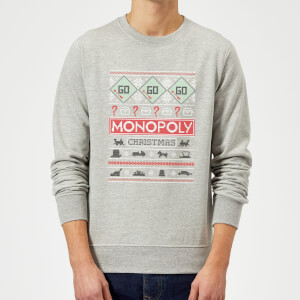 Monopoly Christmas Sweatshirt - Grey