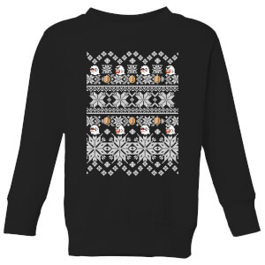 Nintendo Super Mario Retro Boo Kids' Christmas Sweatshirt - Black