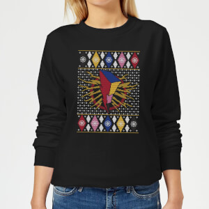 Power Rangers Women's Christmas Sweatshirt - Black