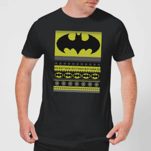 Batman Men's Christmas T-Shirt - Black